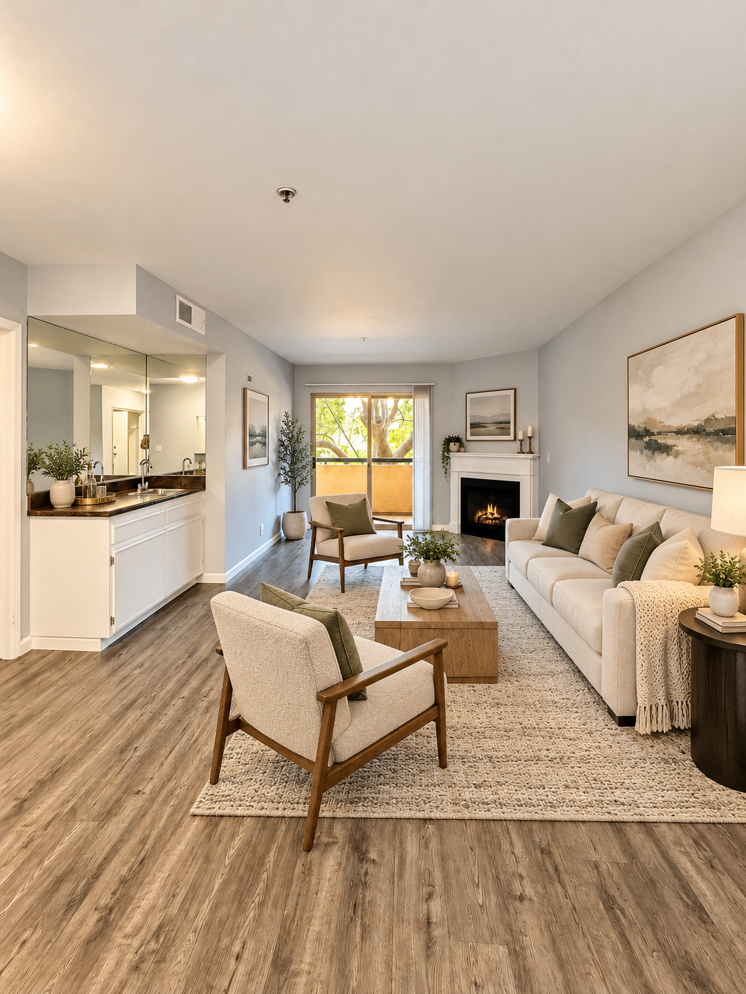 Your Beverly Grove Upgrade! 2BR/2BA + Balcony + Fireplace! - Property Image 1